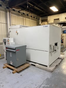44 cu.ft. Almco #V-4460, Vibratory Tub, 44" x 60" tub, 575 V., sound attenuated enclosure, 2014