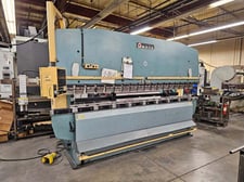 110 Ton, Amada #RG-100, Up-Acting Hydraulic Press Brake, 10' 2" overall, 100" between housing, 3.9" stroke