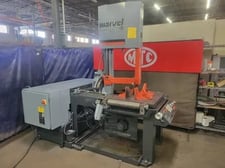20" x 25" Marvel #81-1,1 Semi-automatic Vertical Bandsaw, 10 HP, 1.25" x 169" blade, 60-400 FPM, Chip Conv.