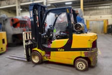 10000 lb. Yale #GLC100VXNKAE100, Liquified Propane Gas Forklift, 209" Lift Height, 2019