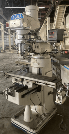 Acra #AM-2V, Milling Machine, w/Tooling, 3 HP, 220/440 V