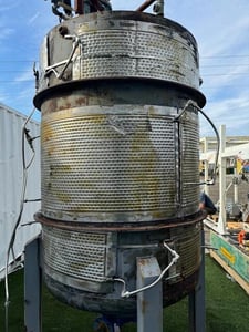 400 gallon Jacketed Pressure Vessel Mixing Tank, 3 HP Baldor Motor, 14 psi @ 200&deg;F, 2007