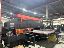 33 Ton, Amada #Vipros-367-Queen, CNC Turret Punch, 60" x144" sheet, 58 Turret Station, 4 automatic index, 2001