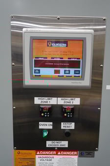 JPW #C98TULEP480V45KW, Conveyor Oven, 40' conveyor, 21" max height, 2 zone, AB Control, 480 V., 2003