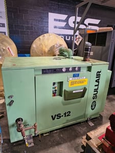 Sullair #VS-12-20-WC, rotary screw vacuum pump, 24,866 hours, 2013