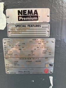 250 HP 1800 RPM U.S. Motors, Frame H445TPA, Cat# h0250v2slhx, VHS, vertical hollow shaft, 175% eht, 460