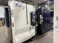 Makino #A61NX, CNC horizontal machining center, 14000 RPM, 133 automatic tool changer, thru spindle coolant