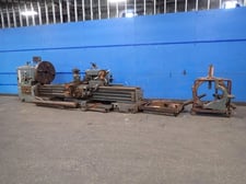 40" x 130" Hercules, Gap Bed Lathe, 40" chuck, Steady Rest, Follow Rest, 6" bore, AcuRite digital read out