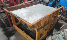 80" wide x 10' long, Eriez, heavy duty vibratory feeder/conveyor, (2) 3.35 motors