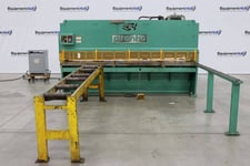 1/4" x 10' Piranha #M1/4-10, hydraulic shear with digital Go To back gauge, 13 hold downs