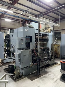 Waterbury #1512-ICOP, transfer press, brake/clutch, Arc Trol-1 die protection, pneumatic counter balances