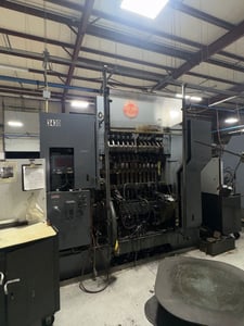 Waterbury #1512-ICOP, transfer press, Minster brake/clutch, Arc Trol-1 die protection, pneumatic counter