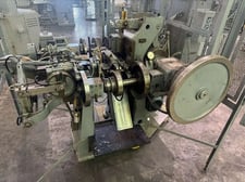 U.S. Baird #1, 4-slide, cutoff head with small die set, adjustable center tool post with cam, lever, double