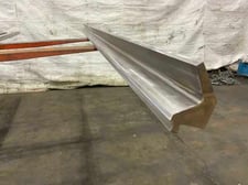 120.5" L, Male gooseneck press brake die, 3-3/4" die height, 1/2" tang