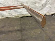 120.5" L, Female press brake die, 1" die width, 1-3/4" die height, 1/4" die opening, 1/2" tang