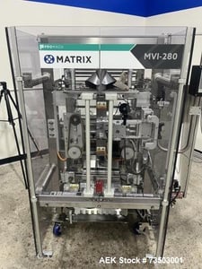 Matrix #MVI-280, Vertical Form Fill Seal (VFFS) Machine, 140 BPM, 11" x 15" bag,