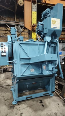 6 cu.ft. Wheelabrator #170 Tumblast with Direct Drive Wheel with Attached Dust Collector