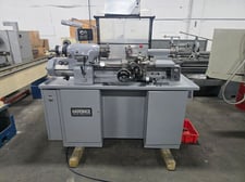 11" x 18" Hardinge #HLV-H-EM, tool room lathe, 1.25" bore, 1 HP, 3000 RPM, inch/metric, Aloris tool holder