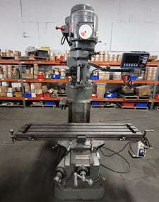 Bridgeport, vertical mill, 9" x42" tbl., 2 HP, 4200 RPM, chrome ways, Bijur one shot lube