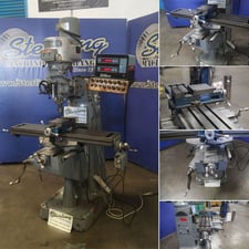 Comet #2V, vertical mill, 9" x49" tbl., 30" X, 12" Y, 16" Z, 60-4200 RPM, Acurite III 2 Axis digital read