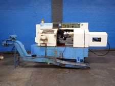 Amera Seiki #TC-2LS, CNC Lathe, w/Chip Conveyor, 4" 3-Jaw Chuck, 2" Bore, Multiposition Tool Changer, 1994