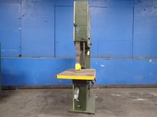36" SCMI #900-SC, Vertical Band Saw, 46" x 31" Table, 3.7 kW, 1745 RPM, 230/460 V