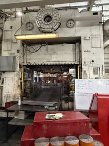 600 Ton, Danly #S4-600-108-72, straight side double crank, 24" stroke, 48" Shut Height, 14" adj., 60" window