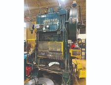 60 Ton, Minster #P2-60-36 Piecemaker, high speed straight side double crank, 3" stroke, 13.5" Shut Height, 3"