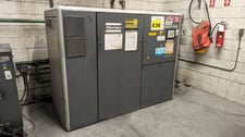 343 cfm, 188 psi, Atlas Copco #GA55VSD, rotary screw air compressor, 75 HP, vari-speed drive, serial