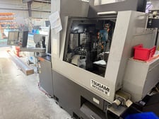 Tsugami #B0326-II, swiss type automatic screw machine, 1.25" hole, 7.5 HP, 8k RPM, 12' Iemca Miniboss feeder