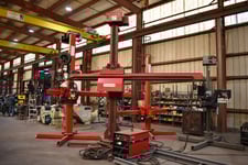 9' x 9' Ransome #99, welding manipulator w/ subarc, free standing X-base