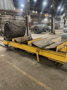 60 Ton, PM, 3 coils transfer cart, 64" rail, 72" x 45" saddle, hydraulic cable drive