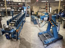 9 Stand, Fisher #MPF-1 Auto, dura fence panel rollforming line, uncoiler, cut-off shear