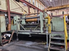72" Delta slitting line, .020"-.250" thickness, 40000 lb., 20" ID, 72" OD, R to L, coil car, uncoiler