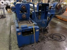 48" x .135" Yoder slitting line, 30000 lb., R to L, entry coil car, dual cone uncoiler, pinch rolls