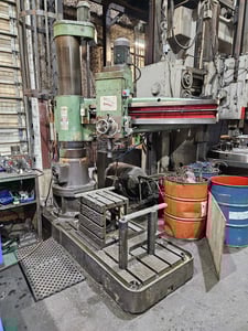 5' Csepel Muvek #RF50/1600, Radial Arm Drill, 1.97" drilling capacity, 2240 RPM, 480 Volts, 1989