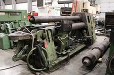 120" x 1" Roundo #PS360, 4-Roll Hydraulic Plate Roll, 14.5" diameter rolls, 10.5"/14.5" diameter top rolls