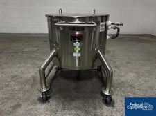 50 gallon Lee #50D, Kettle, Stainless Steel, 90psi jacket, open top w/ lid, hemisphere bottom, 2021