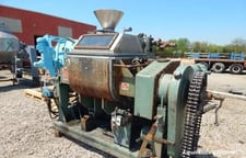 J.H. Day, Jacketed Mixtruder, Stainless Steel, 75 gallon, 30+25 HP Hydraulics, 125 psi, 8" extruder, 1971