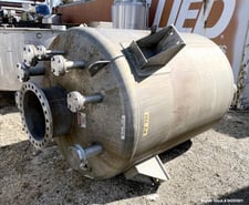 940 gallon, Perry, Storage Tank, Alloy 20, 60" diameter x 72" straight side, dish top & bottom, 15 psi