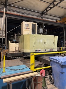 4.3" Toshiba #BTD-110R16, CNC table horizontal boring mill, 98.4" X, 70.86" Y, 3000 RPM, 60 automatic tool