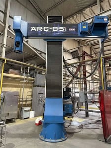Arc Specialties #ARC-05i, 3-Axis bore clad welding system, Miller XMT 450 CC/CV power supply, pendant, 2014