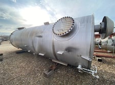 9000 gallon M.L. Smith Jr Inc, SN: 0298, API 650, ATM. @ 200&deg;F, 316L Stainless Steel tank, flat bottom, cone