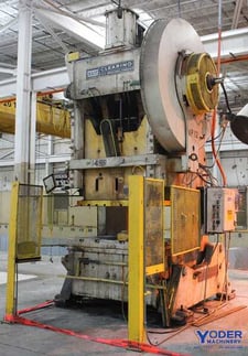 200 Ton, Clearing #200-P-701-2-PT, OBI 2 point press, 10" stroke, 21-1/4" Shut Height, 32 SPM, #63747