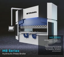 242 Ton, Wysong #MB250-145, Hydraulic Press Brake, 145" bed, 126" between housing, 10" stroke, 18" daylight