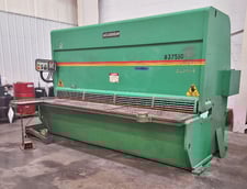 3/8" x 10' AccurShear #837510, Hydraulic Shear, 16 hold down, 16 Ton, 12" throat, 30 HP, SC2 Control, 1998