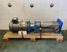 55 GPM, Goulds Pump #3SVA1K2GO, Vertical Multi-Stage Centrifugal Pump, Stainless Steel, 7.5 HP @ 3450 RPM