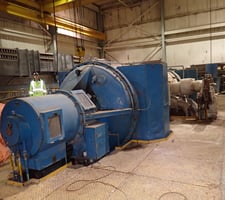 22670 KW Stal-Laval, dual generator radial single extraction backpressure turbine