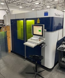 Trumpf #TruLaser-5030, fiber laser, 5000 watts, 118.11" X, 59.05" Y, 4.5" Z, 5' x10'tbl., Seimens Control