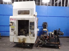 Kira #VTC-40B, CNC Vertical Machining Center, w/Chip Conveyor, Fanuc Series oi-MD Control, 10" x 15"